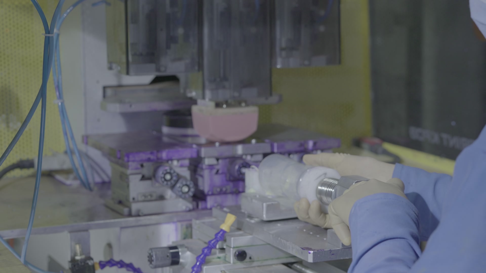Precision machining of bottle components